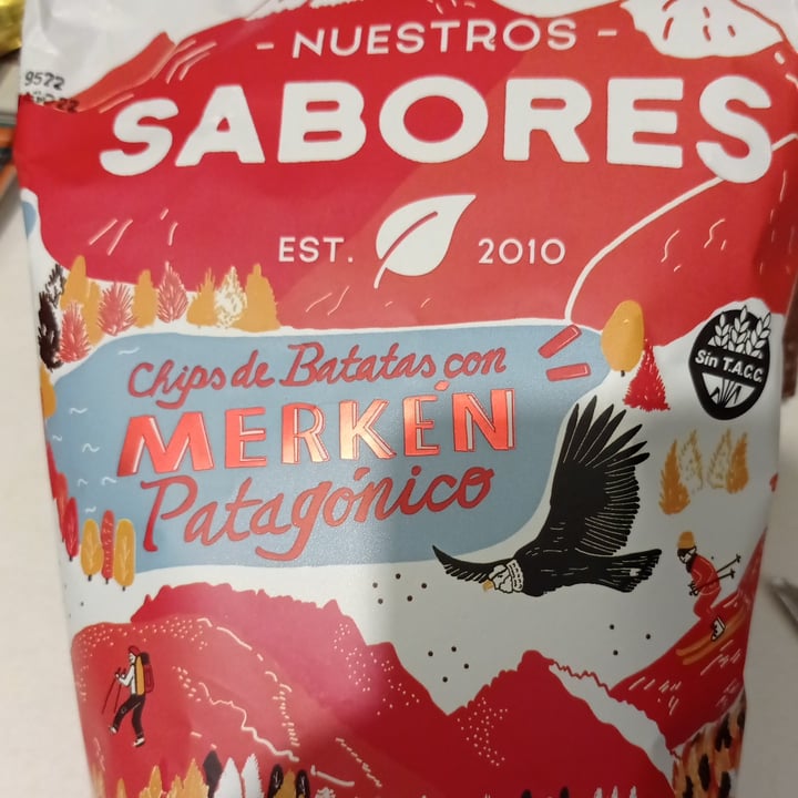 photo of Nuestros Sabores Chips de batata con merken patagónico shared by @malalafontan on  17 Jun 2022 - review