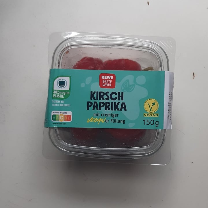 photo of REWE Beste Wahl Kirsch Paprika gefüllt shared by @sara4theanimals on  05 Nov 2022 - review