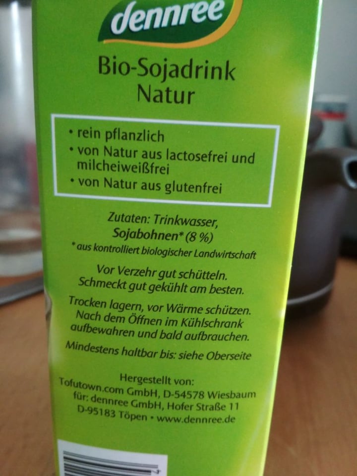 review photo of Dennree Soja Drink shared by @apalaciosr on 25 Mar 2020 - review