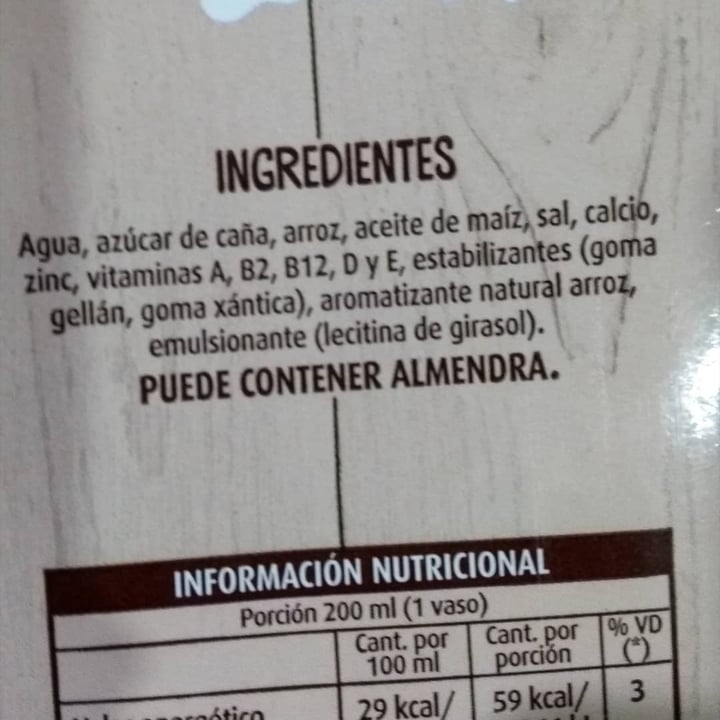 photo of La Serenísima Leche de Arroz Vegetal shared by @sashabe on  01 Dec 2020 - review