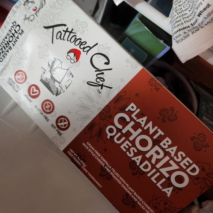 photo of Tattooed Chef Plant Based Chorizo Quesadilla shared by @matthooper on  12 Jul 2022 - review
