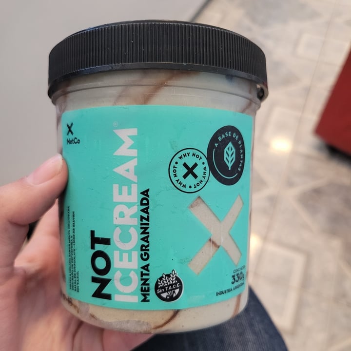 photo of NotCo Not Ice Cream Menta Granizada shared by @matuvlllb on  24 Oct 2022 - review