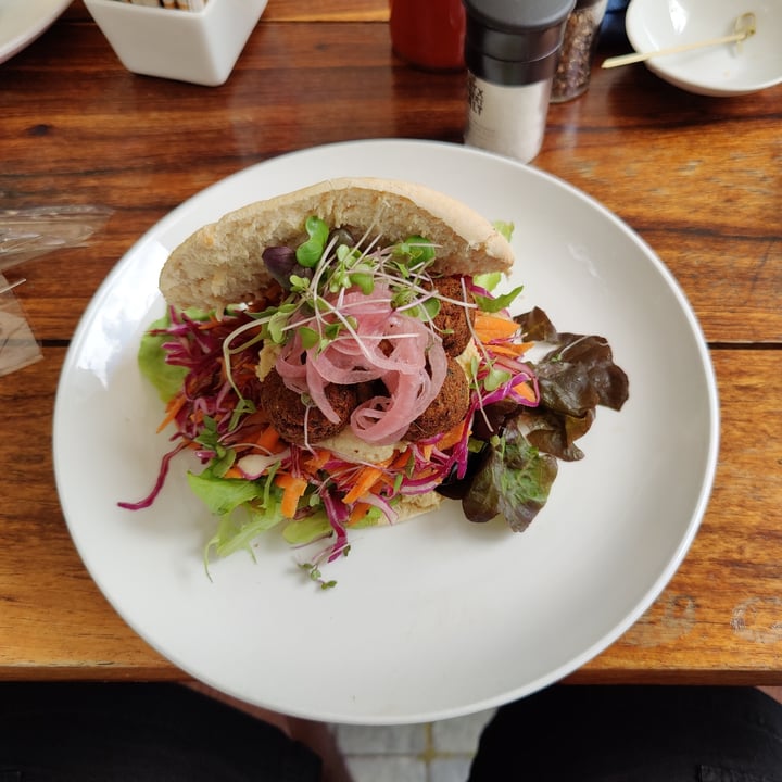 photo of The Courtyard Café Vegan Falafel Pita shared by @vinunair on  27 Dec 2020 - review