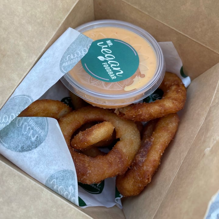 photo of Mr Vegan Foodbar Hilversum Onion ring shared by @smileypotato on  22 Sep 2021 - review