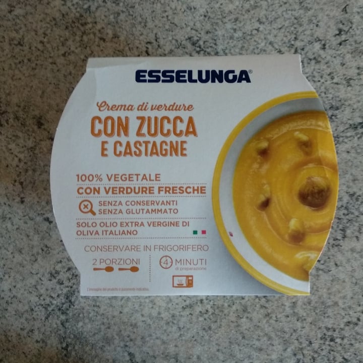 photo of  Esselunga Crema di Verdure con Zucca e Castagne shared by @mariamerry on  16 Dec 2021 - review
