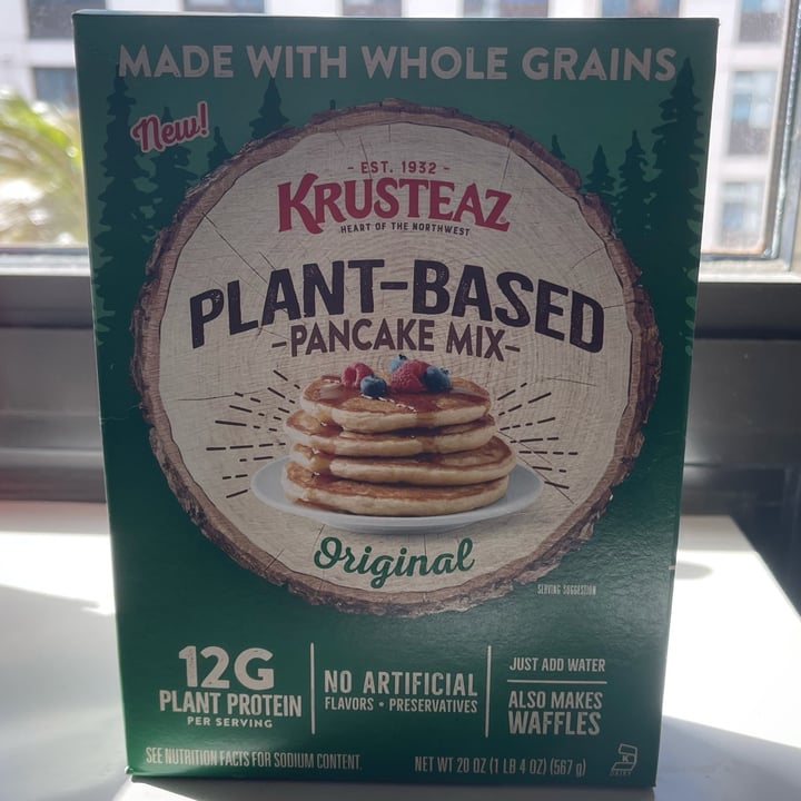 review photo of Krusteaz Plant based pancake mix shared by @veganohana on 01 Apr 2022 - review
