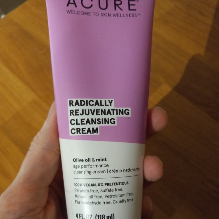 photo of Acure Radically Rejuvenating Cleansing Cream shared by @vegemilie on  07 Jan 2022 - review
