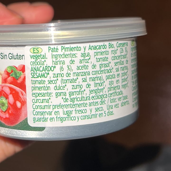 photo of Alvime Paté Vegetal de Pimiento y Anacardo shared by @giulia20 on  30 Nov 2021 - review