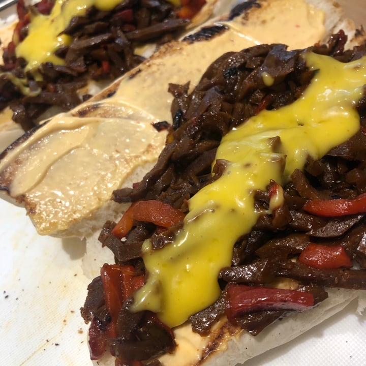 photo of Jake's Vegan Steaks Philly Cheesesteak shared by @chloetonihayward on  17 Dec 2020 - review