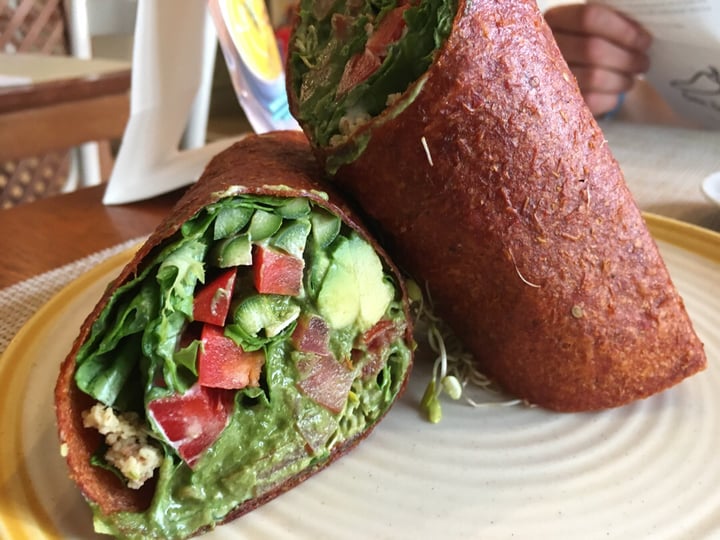photo of Raw Café Mediterranean Wrap shared by @theveggienomad on  04 Aug 2018 - review
