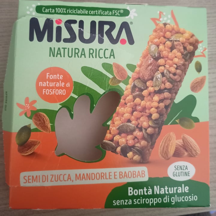 review photo of Misura Barrette semi di zucca mandorle e baobab shared by @evelinalorenzini19 on 17 Apr 2022 - review