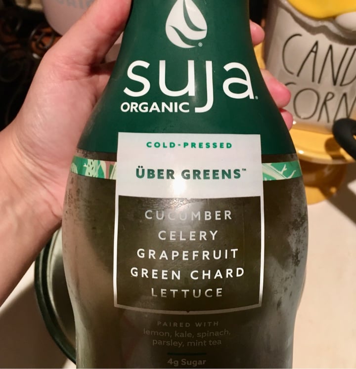 photo of Suja Juice Organic Cold Pressed Uber Green shared by @courtneykelli on  13 Sep 2021 - review