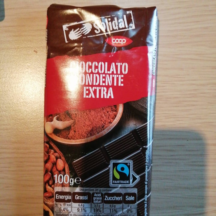 photo of Solidal coop Cioccolato Fondente Extra  shared by @alicepuglisi9 on  26 Jan 2022 - review