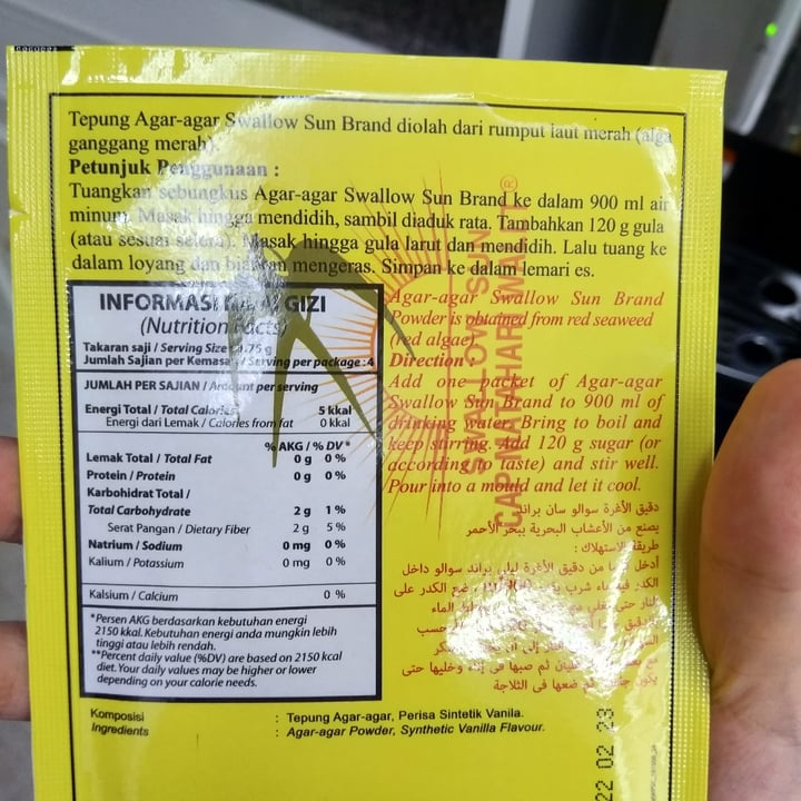 review photo of Swallow Sun Agar-agar Powder shared by @minyowijaya on 08 Jun 2020 - review