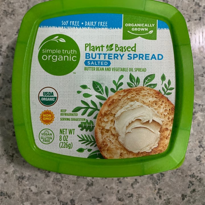 photo of Simple Truth Plant based buttery spread - salted shared by @onehungryvegan on  29 Jan 2021 - review
