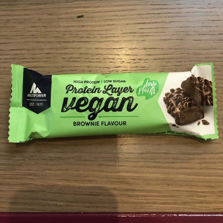 photo of Multipower Protein Layer Vegan Brownie Flavour shared by @youna on  17 Oct 2022 - review