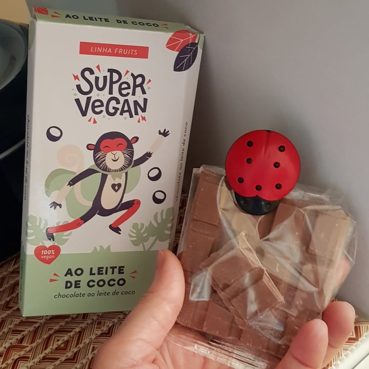 photo of Super Vegan Barra de Chocolate - Coco Branco 95g shared by @vrgvegana on  17 Jun 2022 - review
