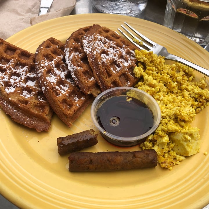 review photo of The Grain Café Waffles deluxe shared by @corallynn on 30 Jun 2021 - review
