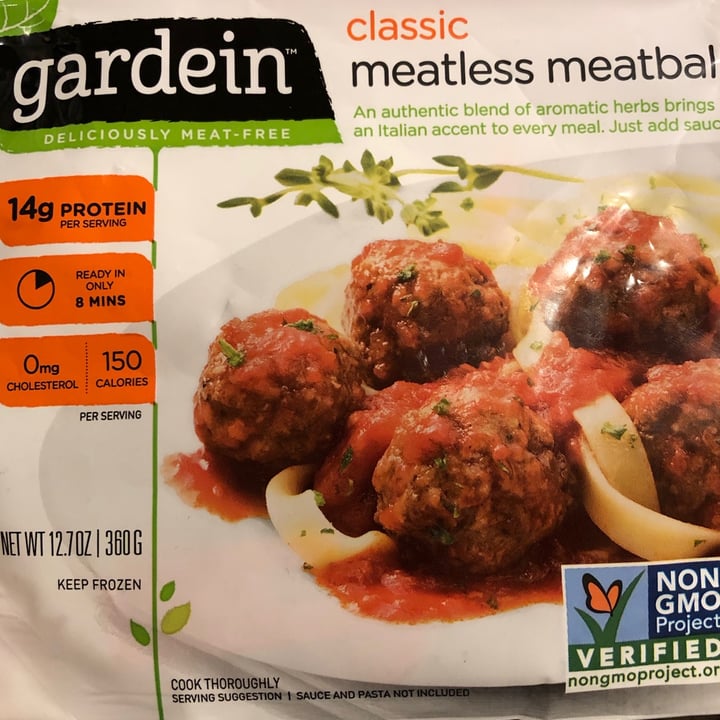 photo of Gardein Classic Meatless Meatballs shared by @brazilianvegan on  06 Oct 2020 - review