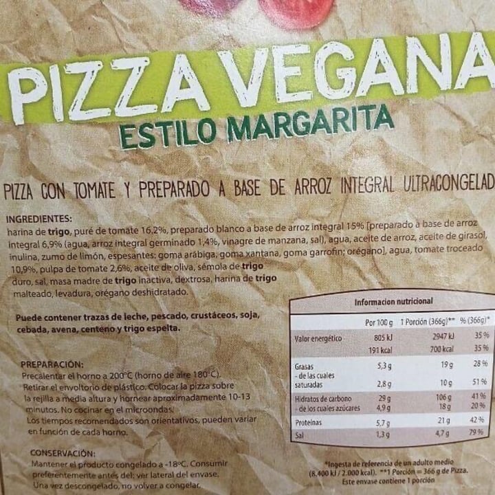 photo of Flete Pizza Vegana Estilo Margarita shared by @valeriagarcia on  01 Sep 2020 - review