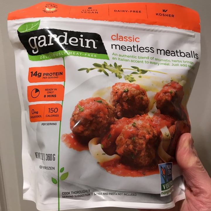 photo of Gardein Classic Meatless Meatballs shared by @esanford on  01 Jan 2021 - review