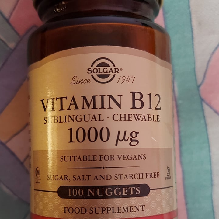 photo of Solgar Vitamina B12 1000 shared by @miriamnb01 on  08 Oct 2021 - review