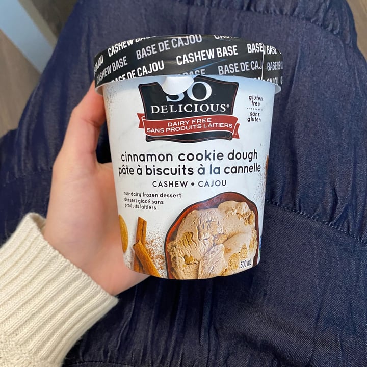 photo of So Delicious Dairy Free Cinnamon Cookie Dough Cashewmilk Ice Cream shared by @gassia on  10 Dec 2021 - review
