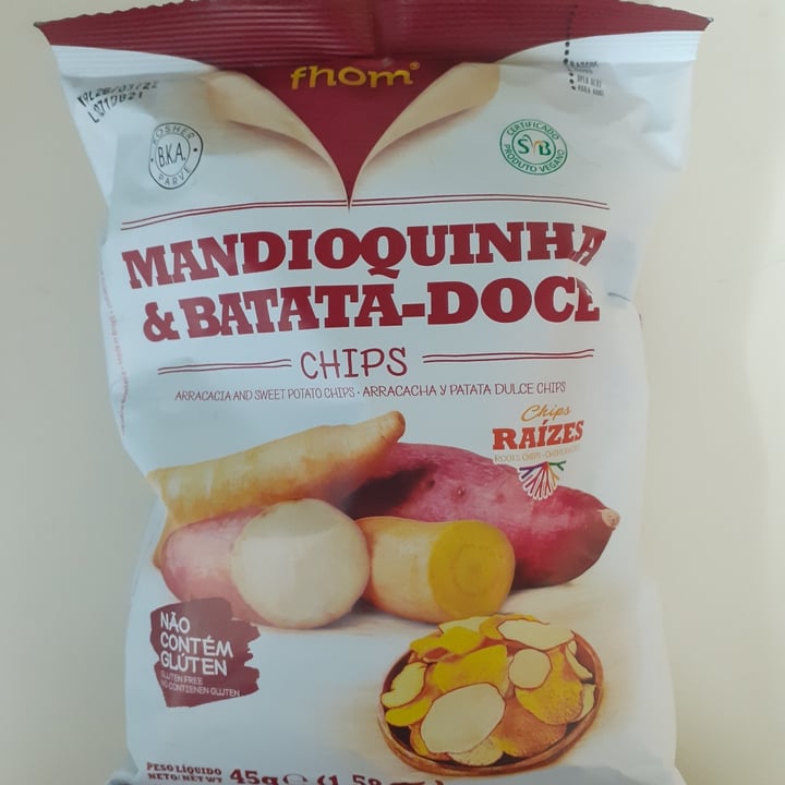 photo of Fhom Mandioquinha e batata doce chips shared by @laurinhaalvares on  26 Oct 2021 - review