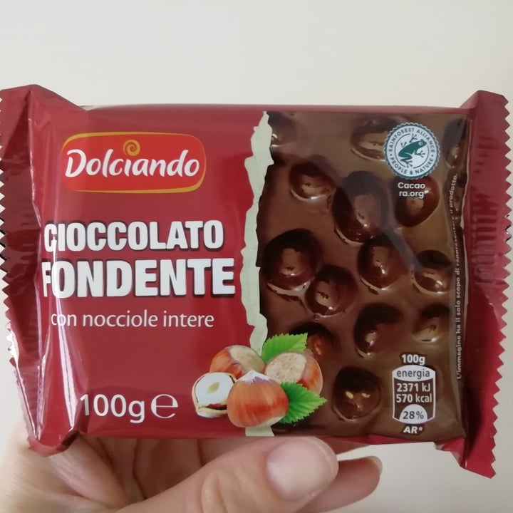 photo of Dolciando Cioccolato Fondente Con Nocciole Intere shared by @simonavs on  08 Dec 2022 - review
