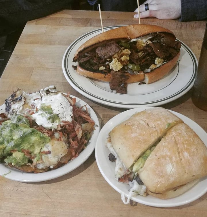 review photo of The Butcherโs Son Steak and egg hoagie shared by @sierramarieanderson on 14 Feb 2019 - review