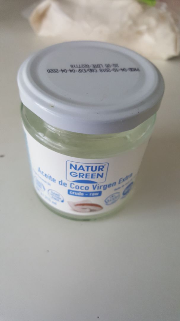 photo of NATUR GREEN Aceite De Coco Virgen Extra shared by @lauri on  04 Dec 2019 - review