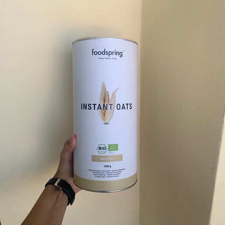 photo of Foodspring Instant oats shared by @debbii on  01 Sep 2021 - review