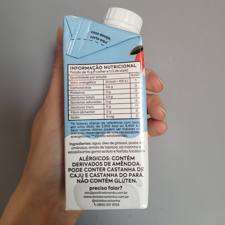 review photo of A Tal da Castanha creme culinario vegetal shared by @victorialeonel on 01 Jul 2022 - review