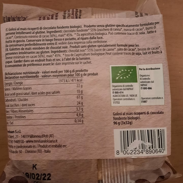photo of Bio trevisan Golosi al mais shared by @bru03 on  09 Feb 2022 - review