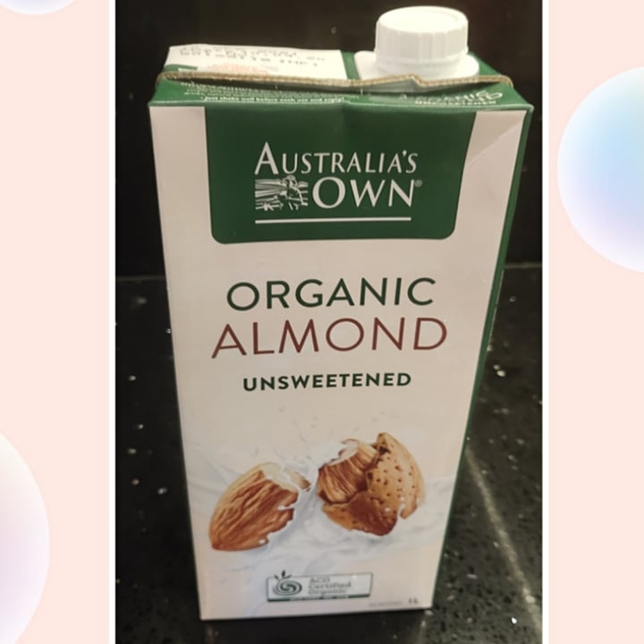 photo of Australia's Own Organic Almond Milk Unsweetened shared by @amazinganne on  27 Jul 2020 - review