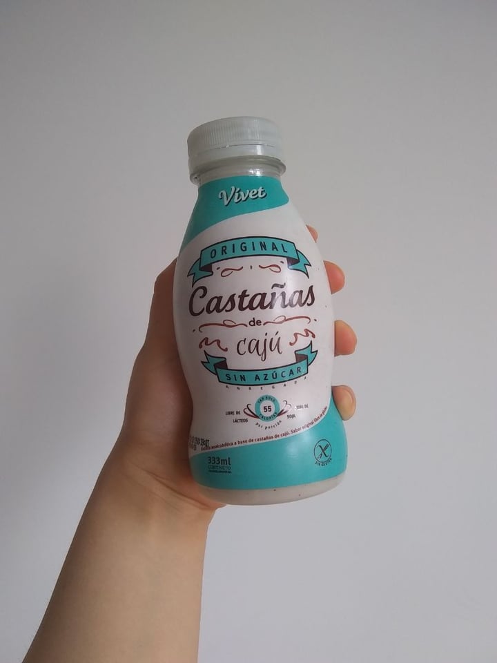 photo of Vívet Leche de Castañas de Caju sabor Original sin Azucar shared by @purofuegovegan on  15 Jan 2020 - review