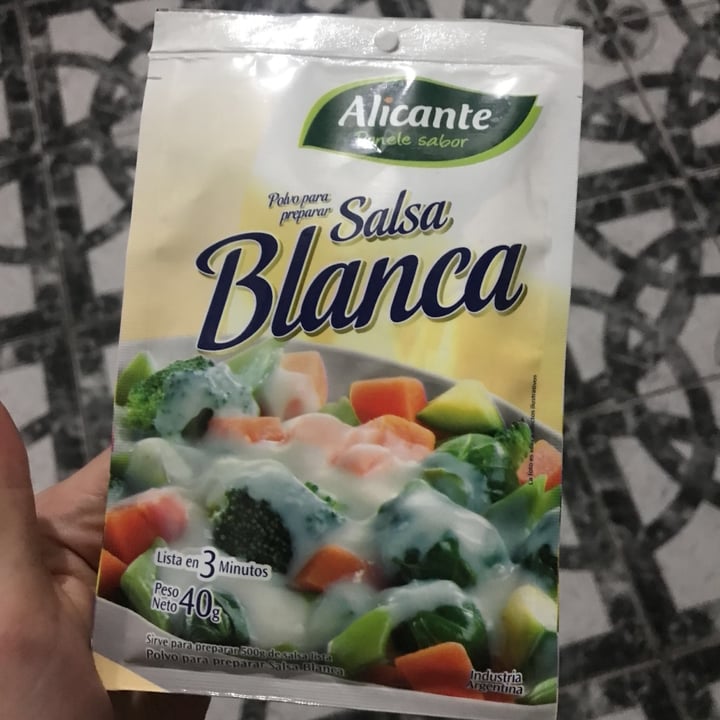 photo of Alicante Salsa blanca shared by @melaniemarchesi on  29 Aug 2020 - review