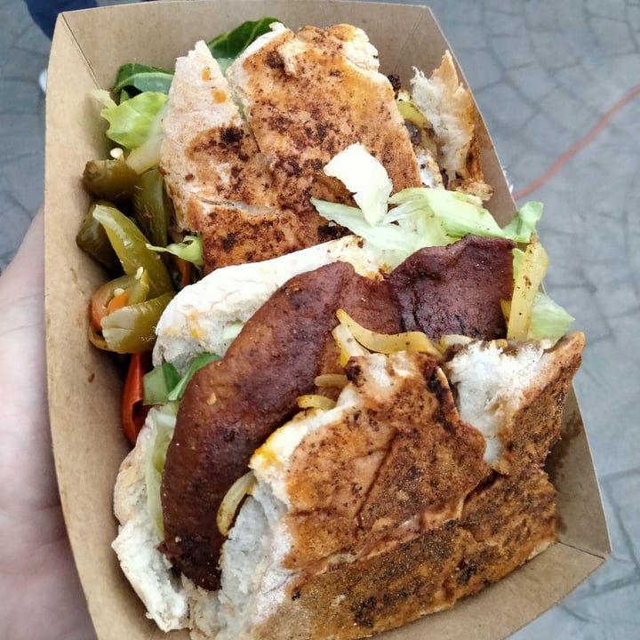 review photo of Plaza del Chorro Torta De Adobada Del Goofy shared by @elvagovegan on 20 Aug 2022 - review