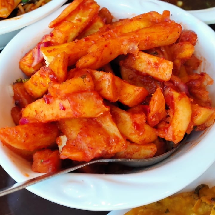 photo of Indigo Restaurant Leicester Chilli Chips shared by @veganinjaa on  23 Apr 2022 - review