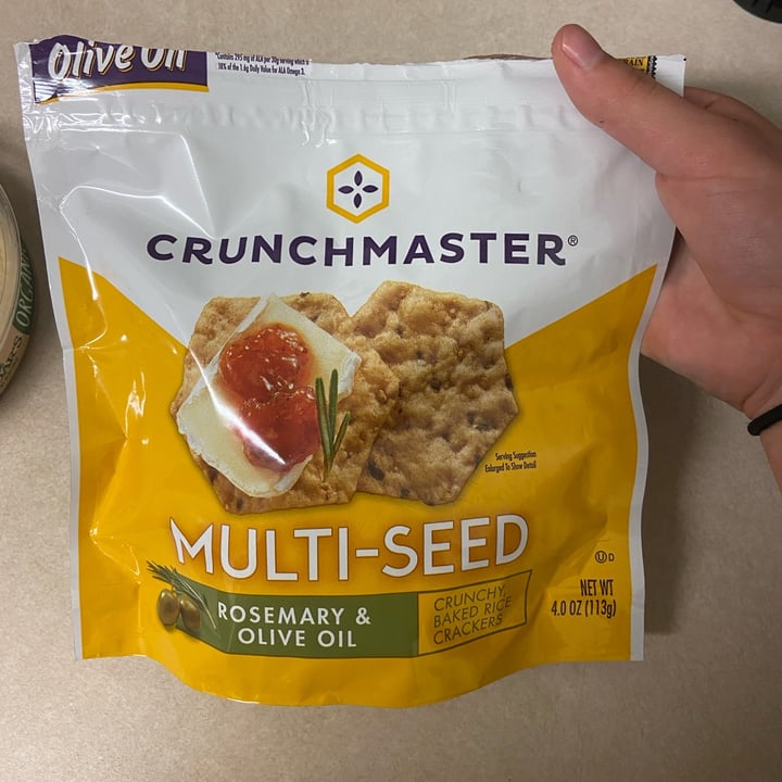 photo of Crunchmaster Multi-Seed Rosemary & Olive Oil shared by @jordynbuquicchio on  21 Mar 2022 - review