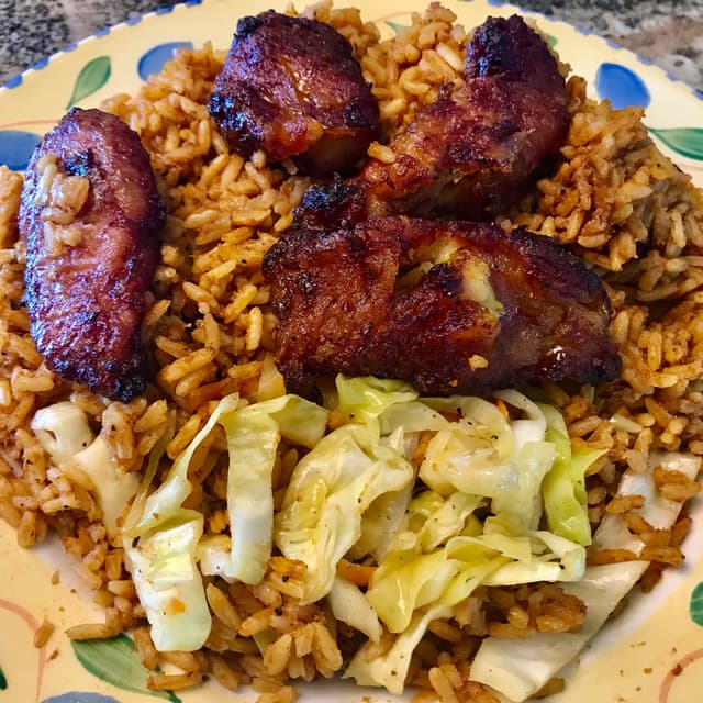 Photo du plat “Jollof Combination Plate”