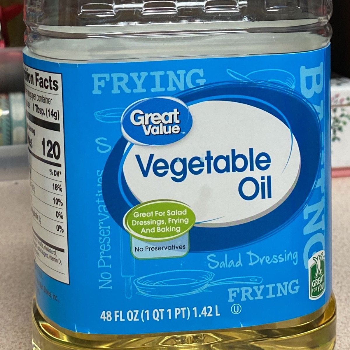 Great Value Vegetable Oil Reviews abillion