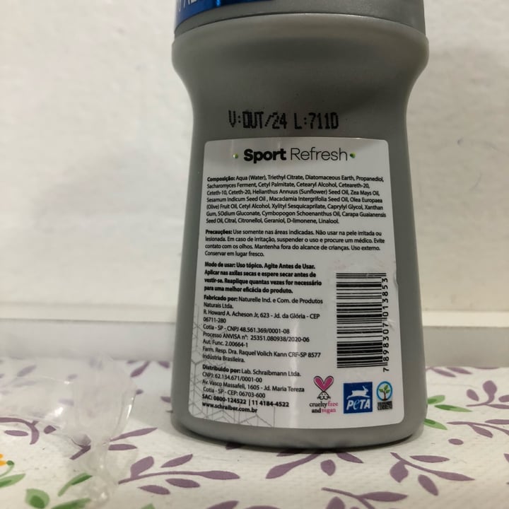 photo of schraiber Desodorante Roll-on Sport Refresh shared by @linatt on  19 Jun 2022 - review