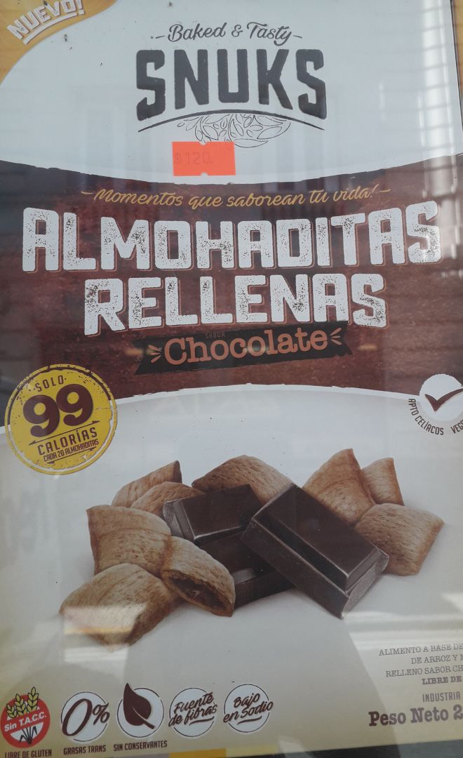 photo of Snuks Almohaditas Rellenas de Chocolate shared by @rominaduarte1705 on  07 Dec 2019 - review