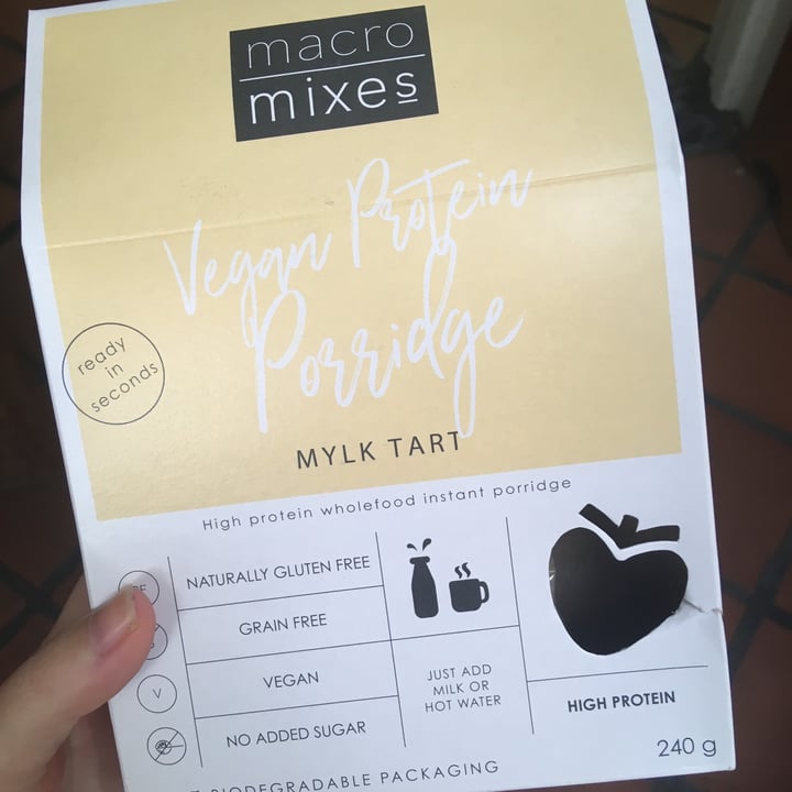 photo of Macro Mixes Protein Vegan Porridge - Mylk Tart shared by @lyxi on  26 Apr 2021 - review