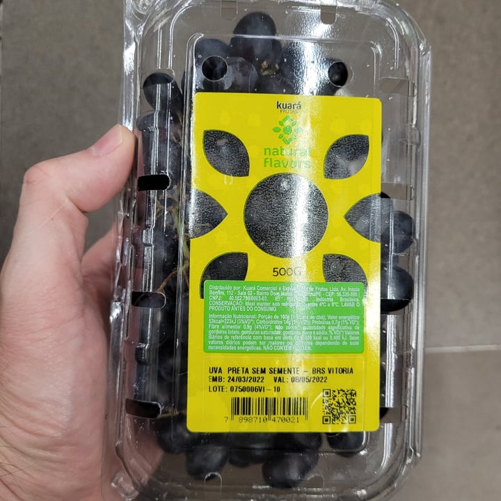 review photo of kuará frutas Uva preta sem semente shared by @josefelipe on 04 May 2022 - review
