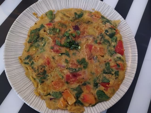 Photo of the dish “Tortilla marroquí de garbanzos”