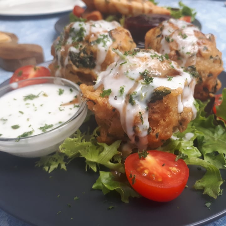 photo of Gabriella's Tea Room chickpea falafel with coconut tahini shared by @charliebertin on  06 Feb 2021 - review