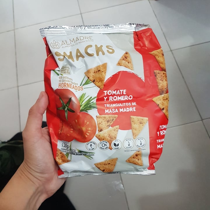 photo of Almadre Snacks tomate y romero shared by @mirianmaza on  26 May 2022 - review