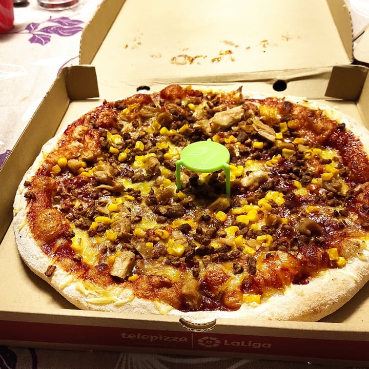 review photo of Telepizza Pizza vegana barbacoa shared by @gretaaa on 04 Apr 2021 - review